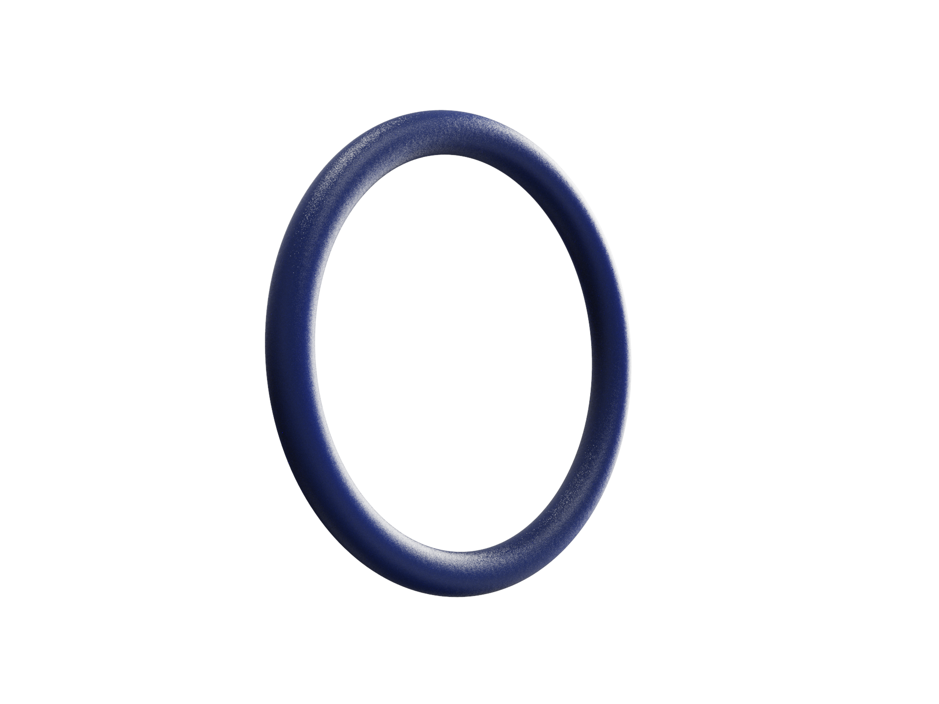 Blue Aperflu 2275 FFKM O-ring on white background